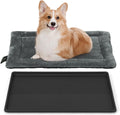 BOWHAUS Machine-Washable Dog Bed Pad & Tray for 30-Inch Kennel, Non-Slip Flat Cozy Sleeping Mat & Easy-Clean Plastic Replacement Crate Pan, Comfortable & Durable for Dogs, Rabbits, Cats, Various Pets
