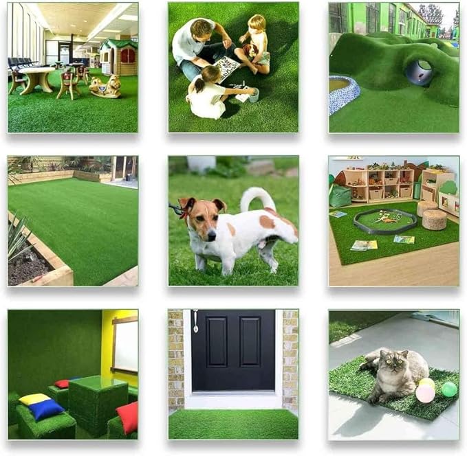 ALTRUISTIC Artificial Grass 6FTX40FT(240 Square Feet), Realistic Fake Grass Deluxe Turf Synthetic Thick Lawn Pet Turf, 1 3/8” Height, Outdoor Decor, Customized
