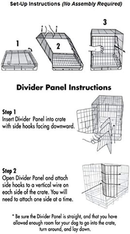 Precision Pet Products Two Door Great Crate Wire Dog Crate, 48 Inch, For Pets 90-125 lbs, With 5-Point Locking System