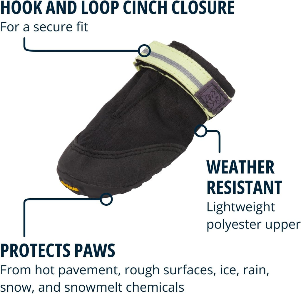 Ruffwear, Summit Trex Dog Shoes, All-Season Paw Protection with Durable Non-Slip Grip & Stay-Put Fit for Everyday Adventures, Obsidian Black, 2.00"
