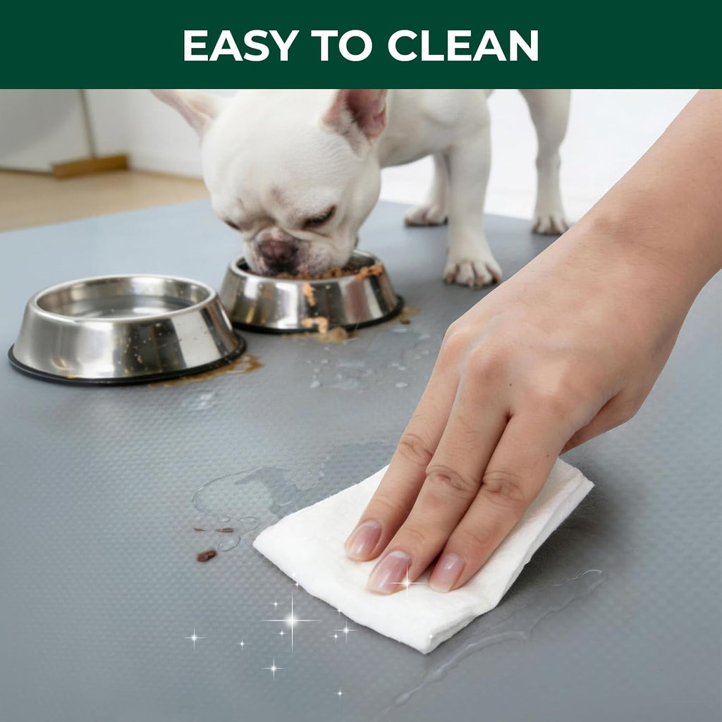 FXW Floor Protector Mat, Waterproof PVC, 55" x 55", Gray | Scratch & Chew Resistant, Quick Rinse Cleanup, Fits 24"H 8-Panel FXW Metal Playpens, Indoor Use