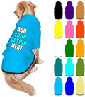 Customized Dog Hoodie with Name Logo Personalized Text Soft & Warm for Puppy Sweatshirt Hooded for Small Medium Large Dogs Girl/Boy Cats/Kitten, SkyBlue, XL
