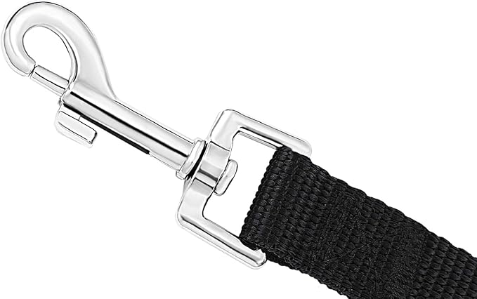 AmaGood Dog/Puppy Obedience Recall Training Agility Lead-15 ft 20 ft 30 ft 50 ft Long Leash-for Dog Training,Tie Out,Play,Safety,Camping (15 feet, Black)