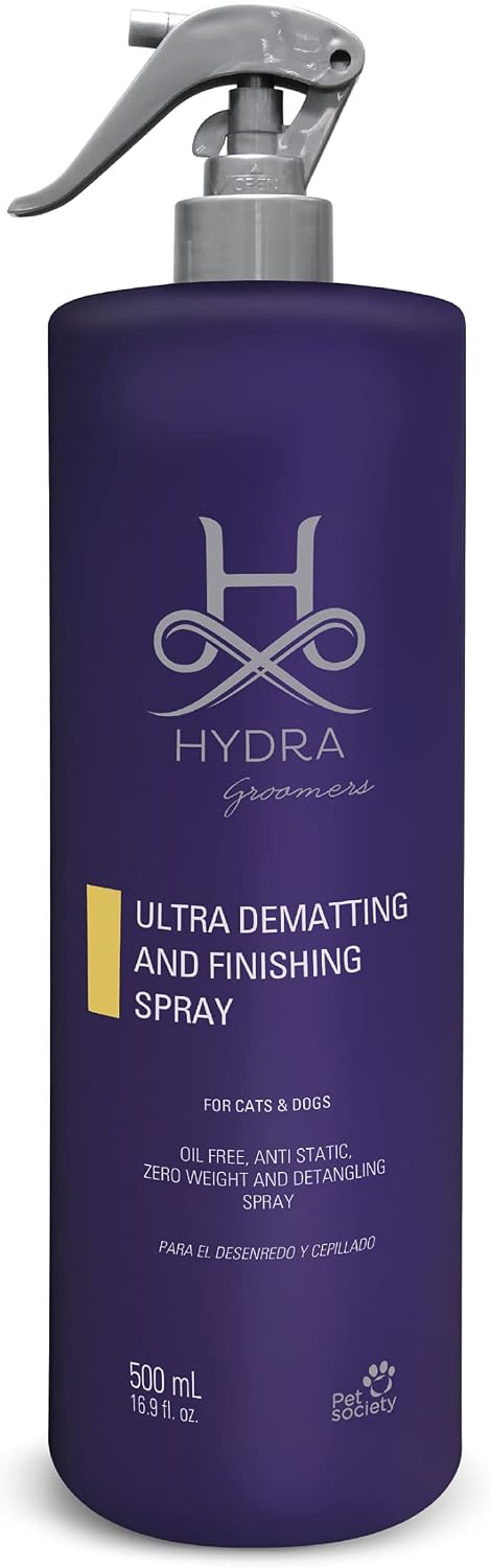Hydra Professional Ultra Dematting and Finishing Spray for Dogs and Cats, Suitable for Pets with Long Hair