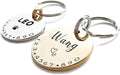 Cats Dogs ID Tags Personalized Lovely Symbols Pets Collar Name Accessories Simple Custom Engraved Supplies for Small Four Legged Child Necklace Chain Anti-Lost Industrial Steel Charm