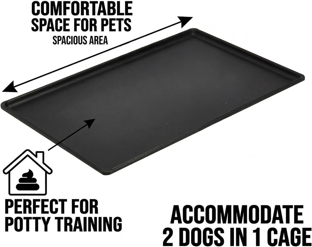 Replacement Tray for Dog Crate Pans Medium 30 Inch Plastic Bottom Pan for Pet Kennel Crate Liner Trays