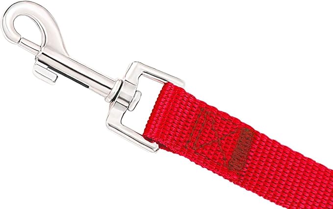 AMAGOOD Dog/Puppy Obedience Recall Training Agility Lead-15 ft 20 ft 30 ft 50 ft Long Leash-for Dog Training,Tie Out,Play,Safety,Camping (15Feet x 1Inch, Red)