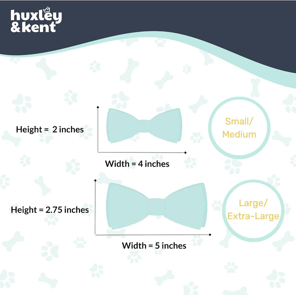 Huxley & Kent Pet Bow Tie for Dogs & Cats - 4th of July Adjustable Hook & Loop Collar Accessory - Cute & Comfortable for Holidays & Celebrations - Patriot Stars, Large | Hook & Loop Attaches to Any Collar, Soft Polyester, Lightweight & Machine Washable