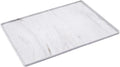 Messy Mutts & Cats Silicone Non-Slip Pet Bowl Mat with Raised Edge | 16” x 12” Dog/Cat Bowl Mat with Spill-Proof Lip | Marble