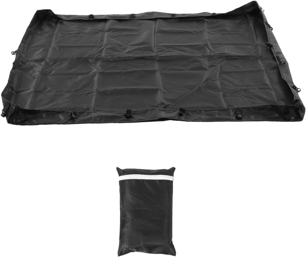 AYNEFY Dog Playpen Bottom Pad, 600D Oxford Pet Playpen Mat, Scratch Thick Floor Protector with Wipe Clean Surface for Indoor Puppy Enclosure Black (4 Sided)