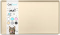 CatGuru Cat Food Mat, Small & Large Pet Feedingd Mat, 100% Waterproof Cat Mats for Food and Water, Silicone Mats for Pet Bowls, Non-Slip Placemat for Water Bowl or Fountain (Small, Sand)