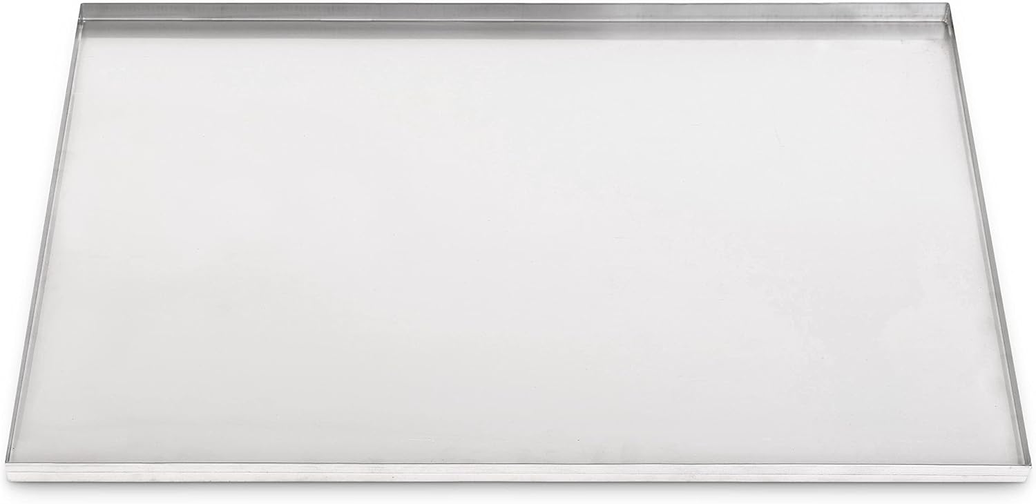 Pinnacle Systems (Galvanized, 35.25" L X 21.75" W X 1") Metal Replacement Dog Crate Pan Chew Proof Crack Proof Pet Kennel Tray Central Dog Crate Pan Pet Supplies