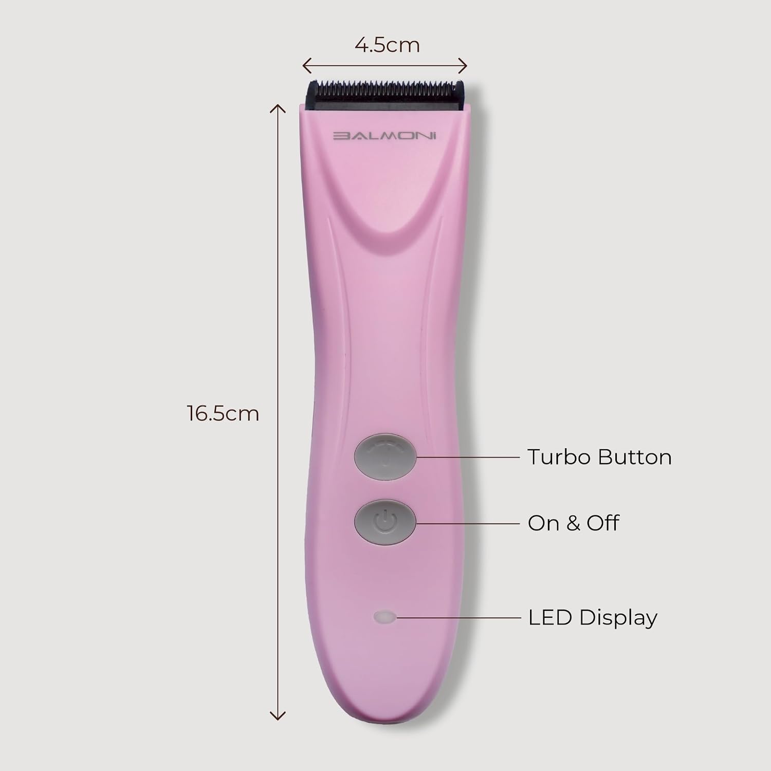 Cordless Pet Grooming Kit for Dogs & Cats, Quiet & Powerful Motor Paw & Face Trimmer, Lightweight Clipper, Dopamine Pink, Parent (Single-Dopamine Pink)