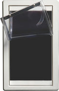 IDEAL PET PRODUCTS Since 1979 Ideal Pet Products Screen Guard Pet Door, Medium, 7" x 11.25" Flap Size, White