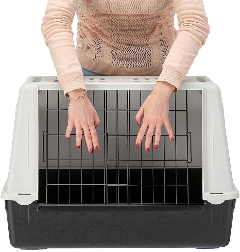 Ferplast Atlas Car Mini Dog Car Carrier, 72 x 41 x 51 cm, Grey