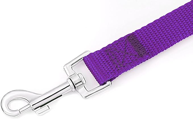 AMAGOOD Dog/Puppy Obedience Recall Training Agility Lead-15 ft 20 ft 30 ft 50 ft Long Leash-for Dog Training,Tie Out,Play,Safety,Camping (15Feet x 1Inch, Purple)