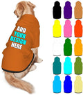 Custom Dog Hoodie Personalized Photo Text Logo Name Dog Clothes, Soft & Warm for Puppy Sweatshirt Hooded for Small Medium Large Dogs Girl/Boy Cats/Kitten, Chocolate, XL