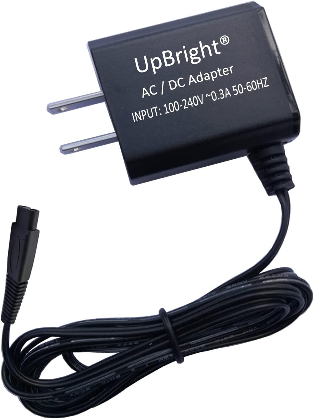 UpBright 2-Prong 5V AC/DC Adapter Compatible with Sminiker Dog Pet Hair Clipper Pro Professional Rechargeable Cordless Low Noise Cat Horse Grooming SMK-002 5VDC 1000mA Power Supply Battery Charger