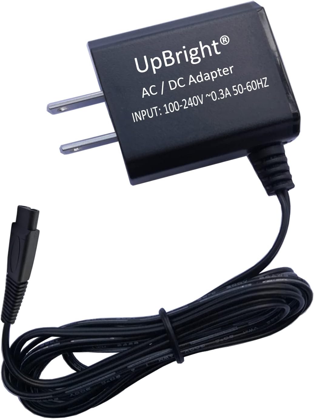 UpBright 2-Prong 5V AC/DC Adapter Compatible with Sminiker Dog Pet Hair Clipper Pro Professional Rechargeable Cordless Low Noise Cat Horse Grooming SMK-002 5VDC 1000mA Power Supply Battery Charger