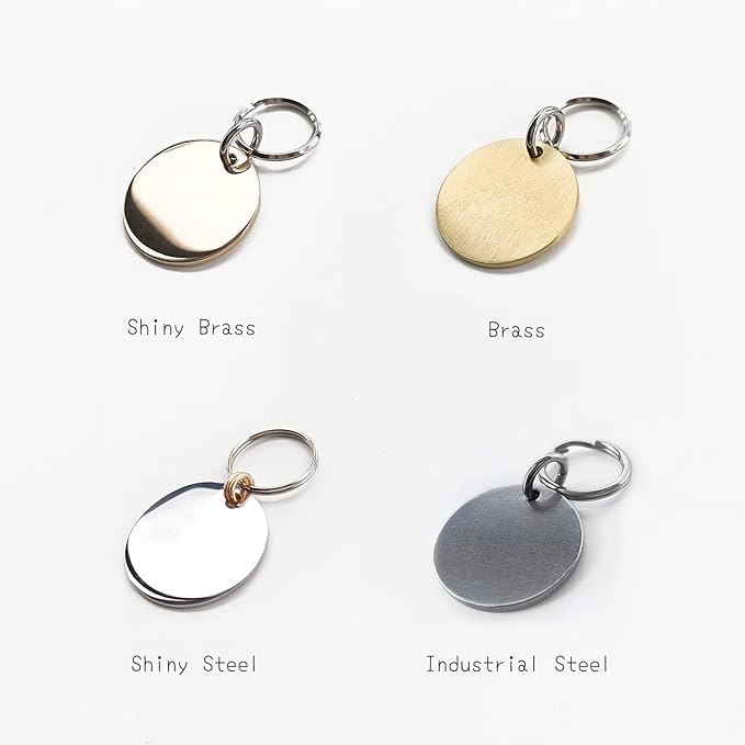 Cats Dogs ID Tags Personalized Lovely Symbols Pets Collar Name Accessories Simple Custom Engraved Products for Medium Four Legged Child Necklace Chain Anti-Lost Industrial Steel Charm