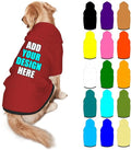 Customized Dog Hoodie with Name Logo Personalized Text Soft & Warm for Puppy Sweatshirt Hooded for Small Medium Large Dogs Girl/Boy Cats/Kitten, Brown, XL