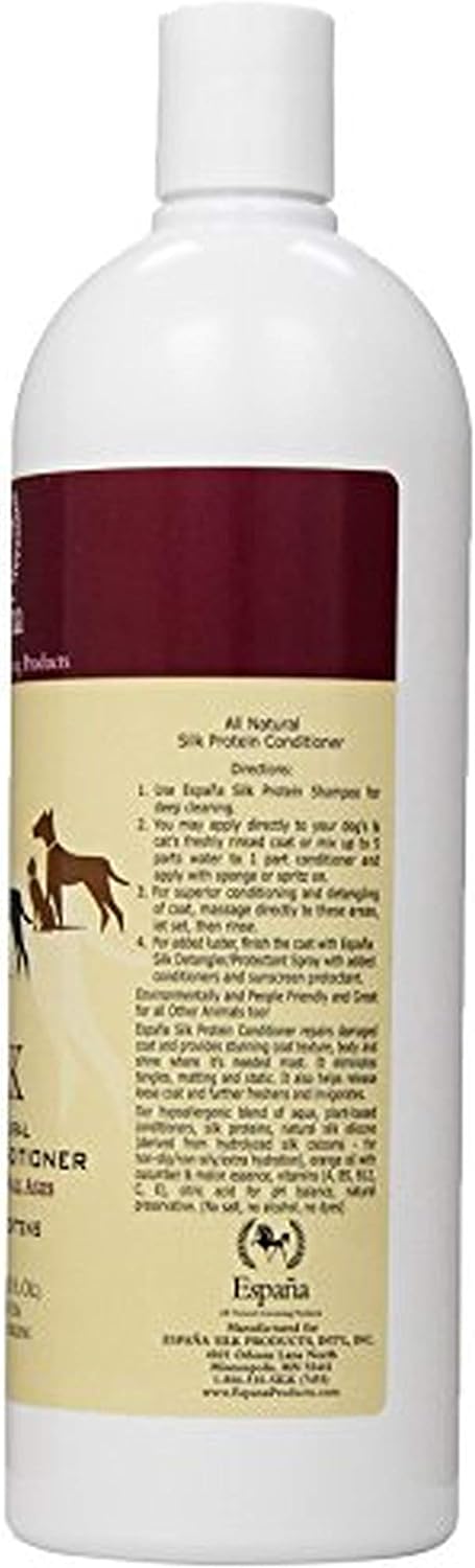 Espana Silk ESP1020DC Specially Formulated Silk Protein Conditioner for Dogs and Cats, 33.82-Ounce