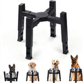 Marchul Dog Bowl Stand Adjustable Height and Width[Stand Only] – Please Measure Your Bowl Rim (Fits 8"-12.2"), Elevated Dog Bowls for Medium & Large Dogs, Anti-Slip Base Stable Raised Feeder