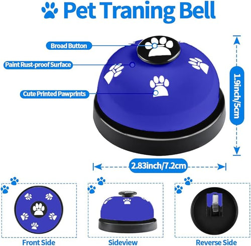 2 Pack Dog Doorbells, Pet Training Bells for Go Outside Potty Training and Communication Device Large Loud Dog Bell Cat Puppy Interactive Toys Adjustable Strap Door Bell