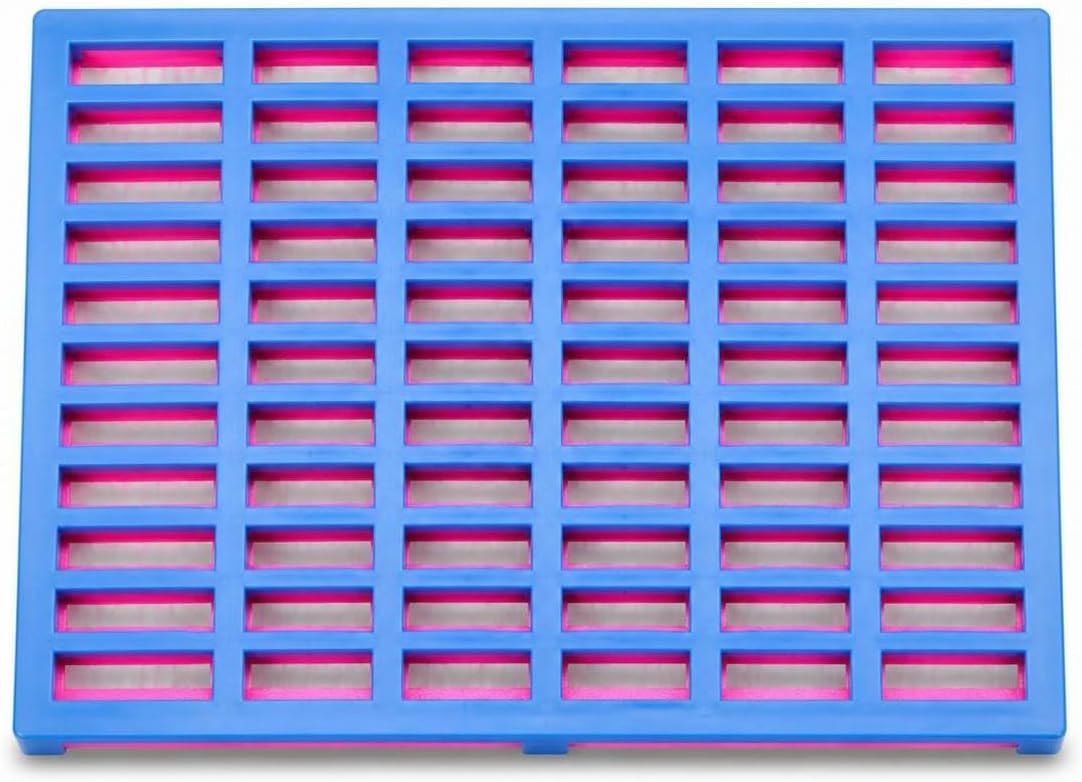 Cage Floor Grid Pet Cage Mat Litter Grate Non with Construction and Easy Clean Design Suitable for Dog crates hutches, Pink, 56 * 42 * 0.3cm Ultra-Thin bite Resistant