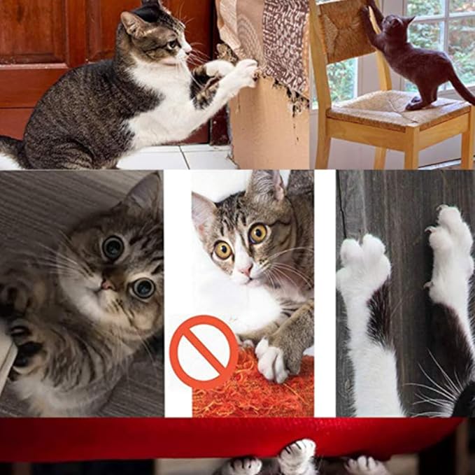 HAOZAIKEJI Cat Scratcher Mat Sofa Protector Natural Sisal Cat Scratching Mat Cat Scratch Couch Cover Heavy Duty Couch Guard Easy Installation Scratch Pad for Grinding Claws Protecting Furniture
