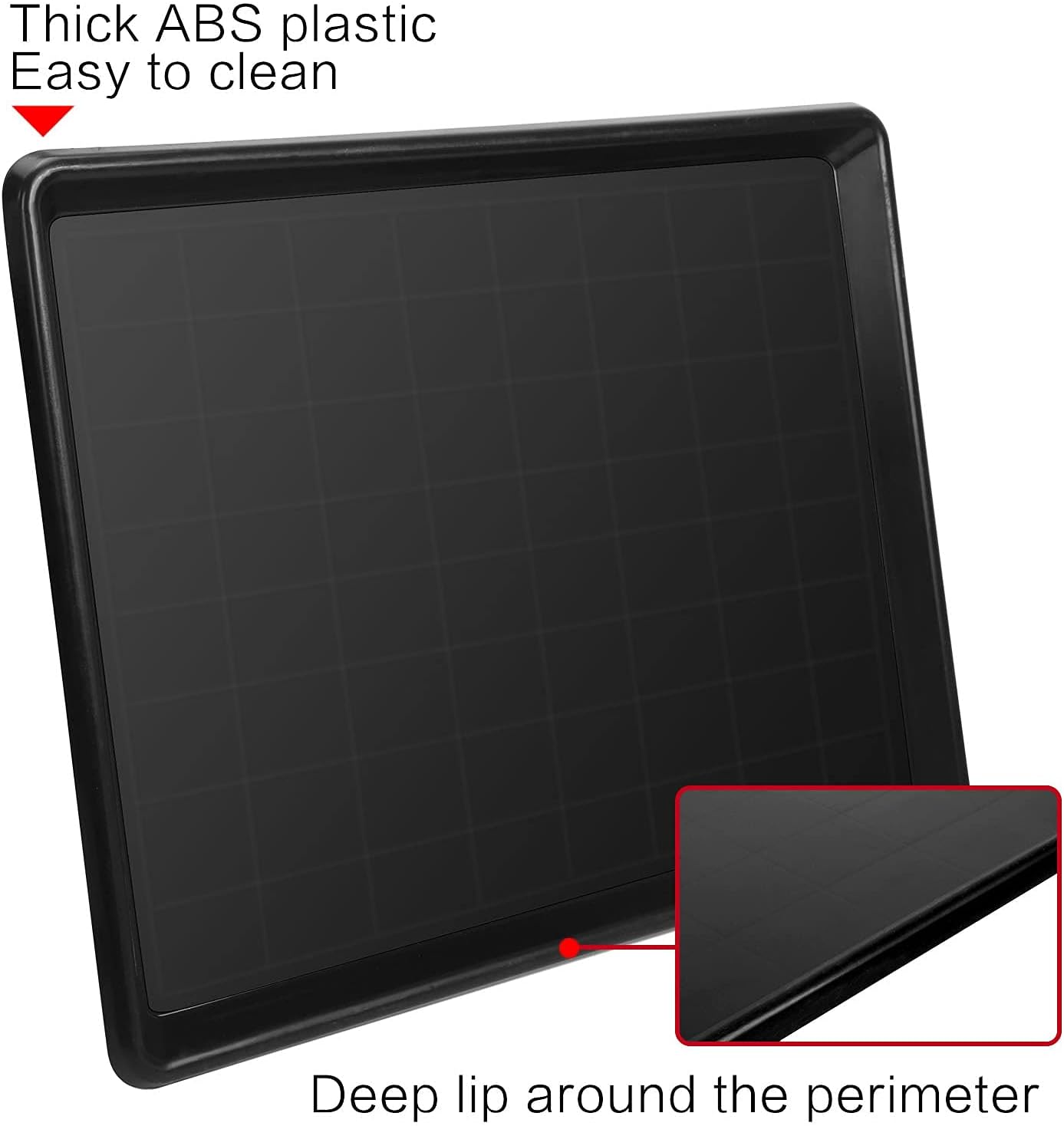2pcs 26.77"x20.47" Replacement for Dog Crate Plastic Cage Bottom Pan Multi-Purpose Boot Mat Shoe Tray Indoor Outdoor Waterproof, Dog and Cat Rabbit Food Bowls Floor Liners