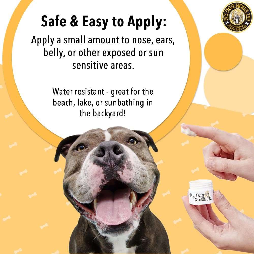 My Dog Nose It! Sun Protection for Dogs - Moisturizing Balm for Dog's Noses and Water Resistant Coat & Body Spray - Protect Your Dog from Harmful UVA/UVB Rays (0.5 oz Balm & 4 oz Spray Bundle)