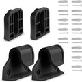 Retractable or Extensions Baby Gate Replacement Parts, 55" W x 33" H,Black | Replacement Parts for Retractable Baby Gates Measuring 55" W x 33" H. Including 2 x Latches + 2 x Brackets + 1 Set of Screws