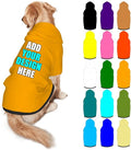 Custom Dog Clothes with Photo Name Logo Personalized Dog Sweaters for Small Medium Large Dogs Breathable Warm, Orange, S