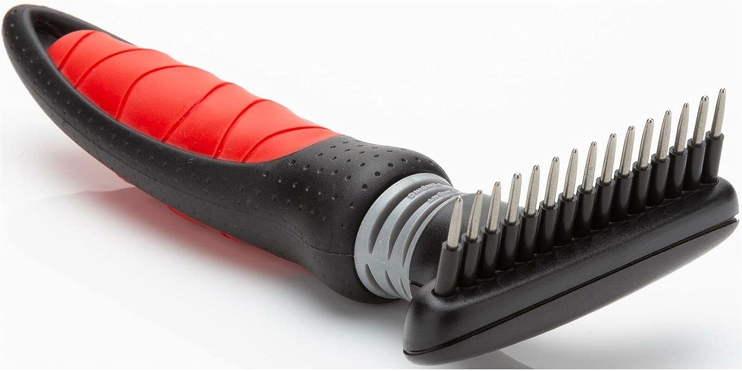 Mikki Undercoat Rake For Pets (One Size) (Black/Red)