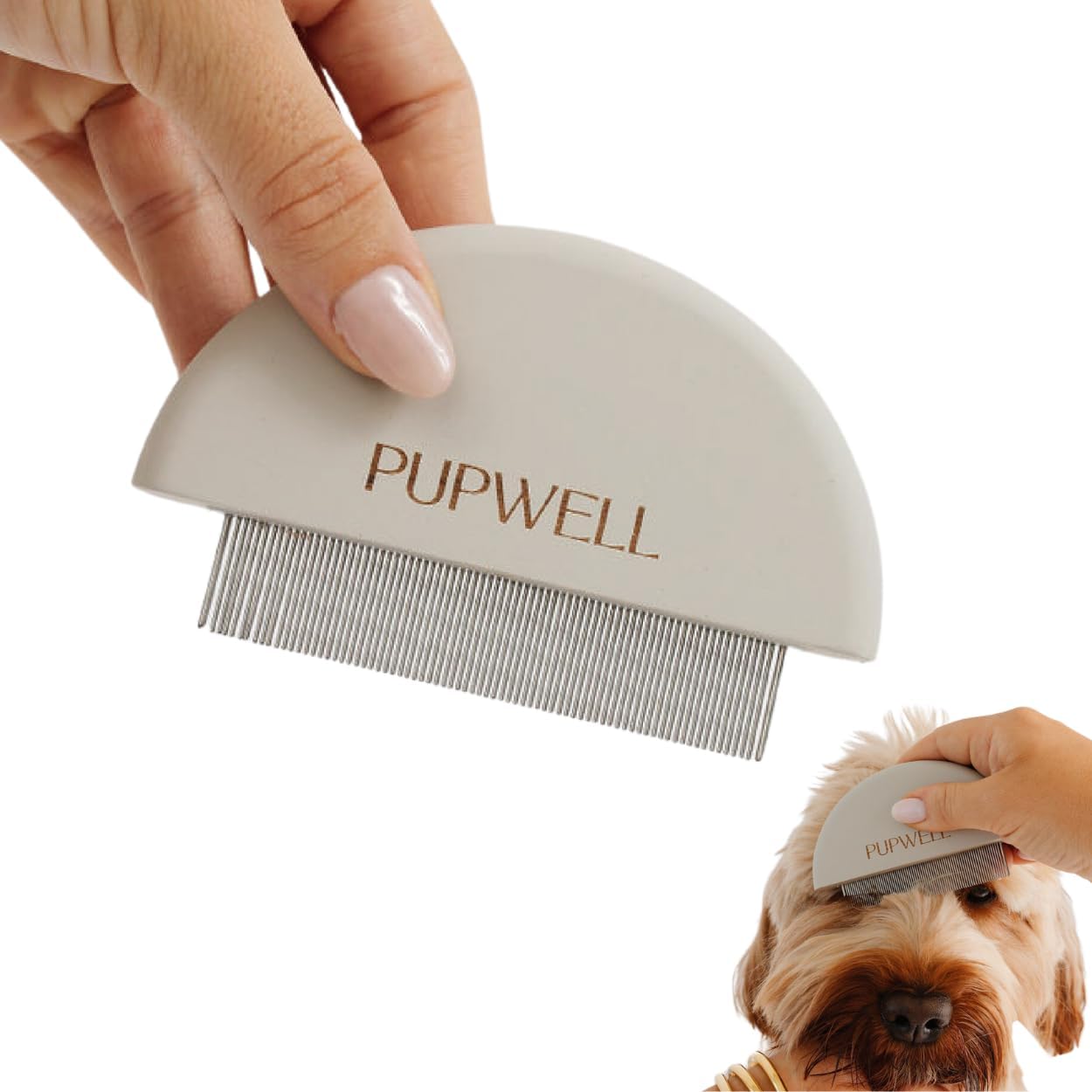 Detailer Comb for Removing Tear Stains, Crust, and Eye Mucus and Small Tangles