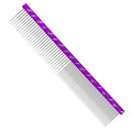 Fearless Alpaca Metal Pet Comb for Grooming Cats and Dogs (Purple) - Purple, Blue, Red, and Gold Colors Available - 8 Inch Length - Rounded Spine - Great Tool for Mats and Shedding
