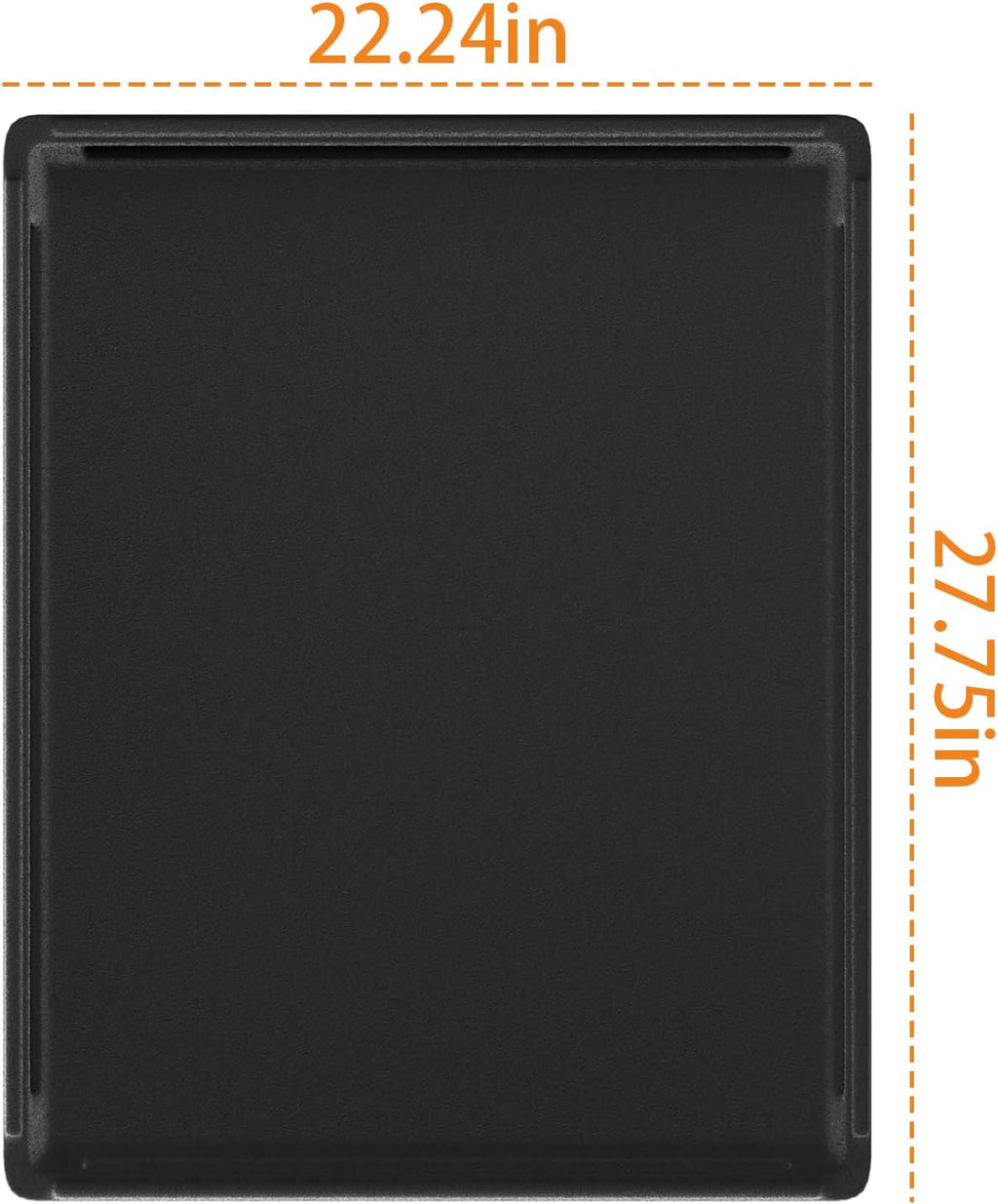Snuowu 27.8" L*22.2" W*1.1" H Replacement Dog Crate Pan，2 Pcs Plastic Bottom Trays for Snuowu Dog Crate,Black