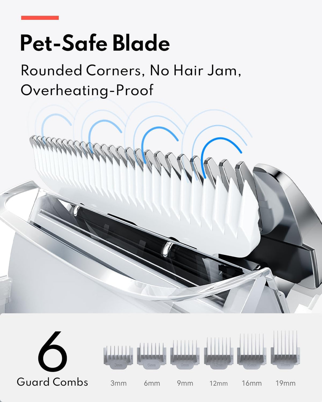HomeRunPet Ultra Quiet Dog Grooming Vacuum, 12000Pa Suction, 6-in-1 Pet Clipper Kit for Dogs & Cats, Low Noise, Pet Friendly | 12000Pa Suction, 6-in-2 Pet Clipper Kit for Dogs & Cats, Low Noise, Pet Friendly