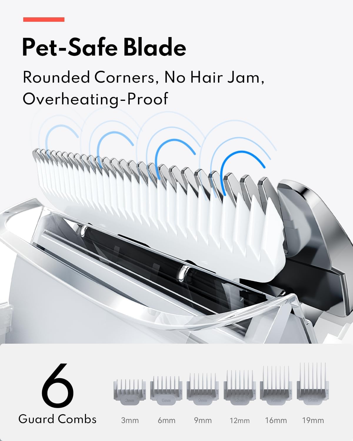 HomeRunPet Ultra Quiet Dog Grooming Vacuum, 12000Pa Suction, 6-in-1 Pet Clipper Kit for Dogs & Cats, Low Noise, Pet Friendly | 12000Pa Suction, 6-in-2 Pet Clipper Kit for Dogs & Cats, Low Noise, Pet Friendly