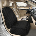Bark Lover Deluxe Dog Seat Cover for Front Seat-More Durable Spill-Resistant Front Seat Protector, High Heat Resistant and Nonslip Front Seat Cover for Dogs Kids, Universal Size (Black,1 Pack)