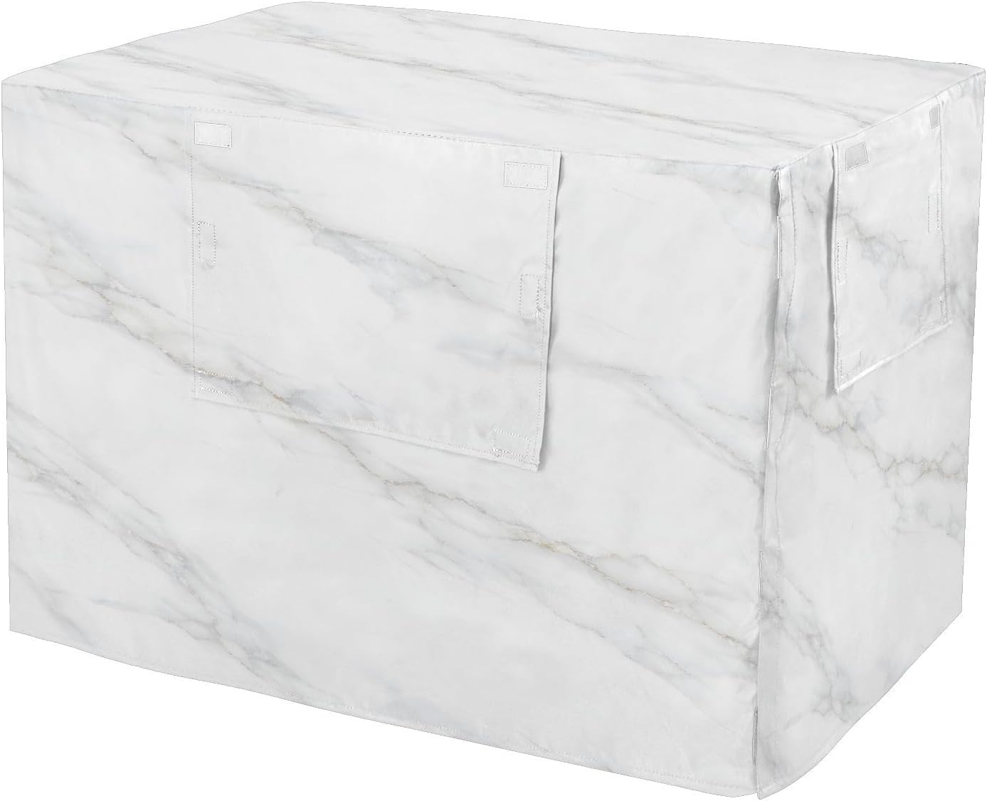 White Marble Dog Crate Covers Breathable Dog Kennel Cover Windproof Waterproof Privacy Shading Fit for 30IN Wire Dog Cage