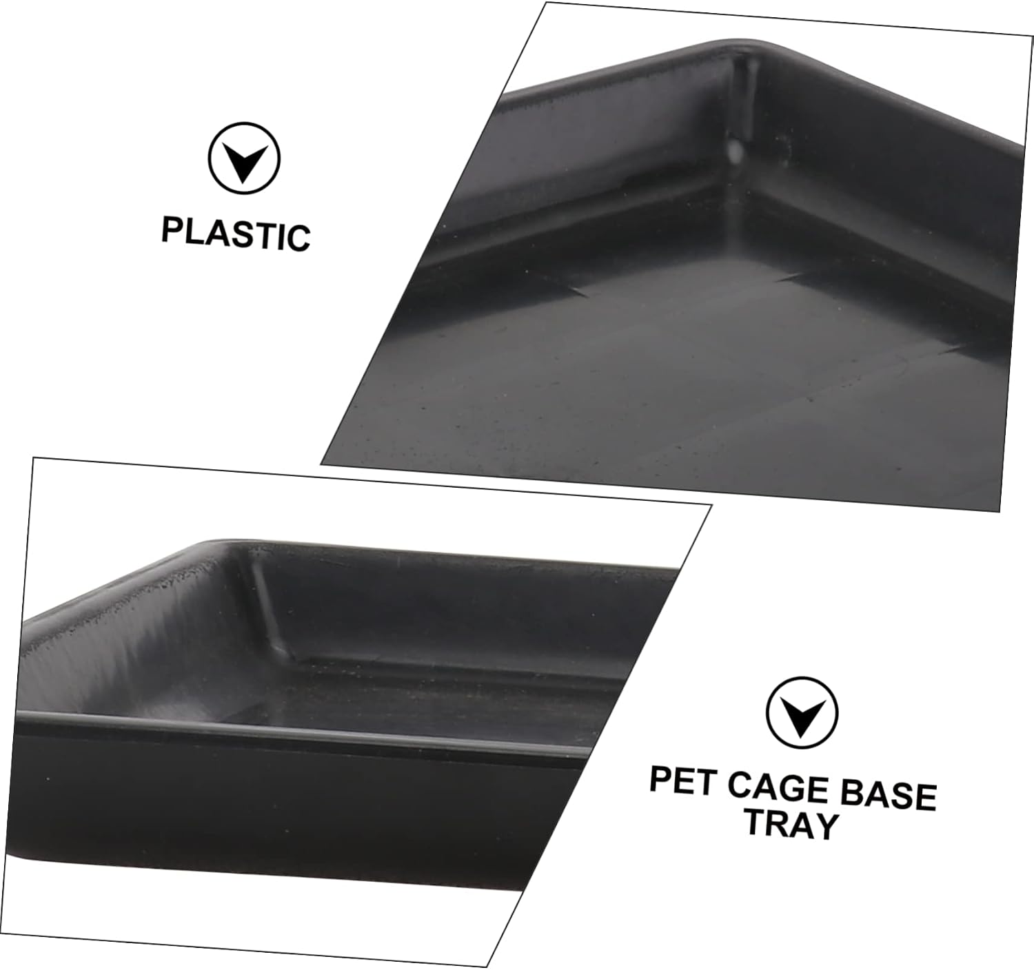 1pc Pet Cage Tray Plastic Pet Potty Tray for Cats Dogs and Replacement Base for Cages for Use Helps Develop Toilet Habits