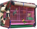 MANON ROSA Bird Cage Cover - Lightproof Birdcage Covers Nighttime- Ideal for Parrots Cockatiels Parakeets Cockatoos Lovebirds Finches Budgerigars Conure (XXL(23.6" Lx15.7 Wx15.7 H),Camouflage)