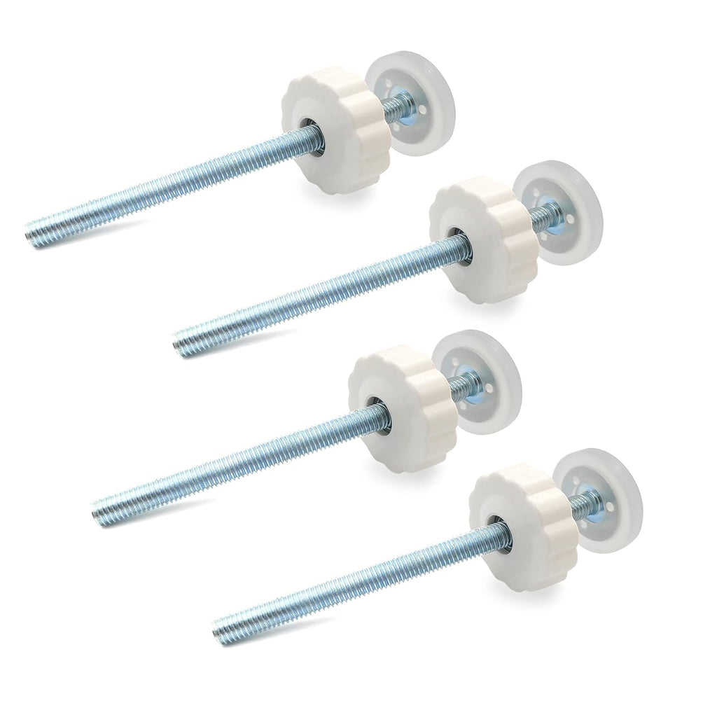 Vmaisi 8MM Pressure Gates Threaded Spindle Rods 4 Pack | Baby Gates Accessory Screw Bolts Kit Fit for All Pressure Mounted Walk thru Gates