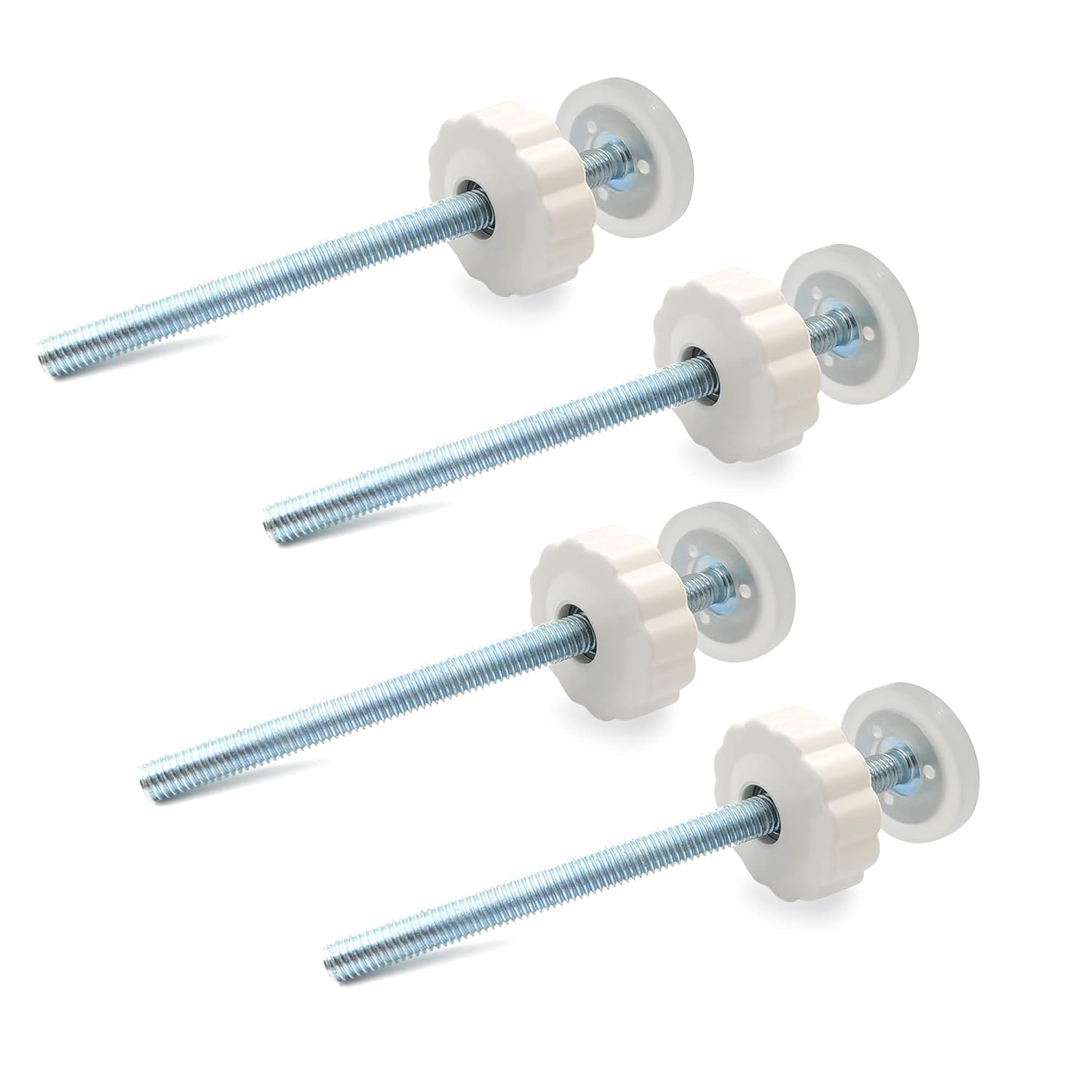 Vmaisi 8MM Pressure Gates Threaded Spindle Rods 4 Pack | Baby Gates Accessory Screw Bolts Kit Fit for All Pressure Mounted Walk thru Gates