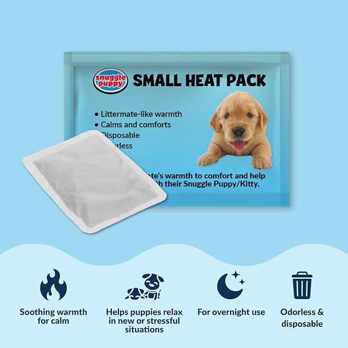 Snuggle Puppy Junior Heartbeat Puppy Toy - Heartbeat Puppy for Dogs - Pet Anxiety Relief and Calming Aid - Comfort Dog Toy - Behavioral Training and Sleep Aid Cuddle Buddy - Golden