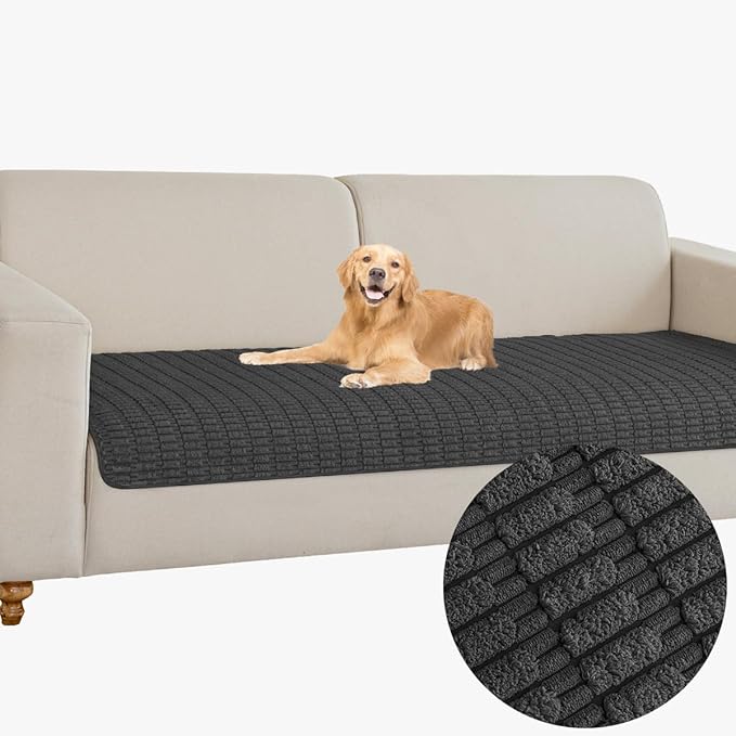Muamar Dog Bed Cover Sofa Protector,Anti Slip Waterproof Sofa Covers for Living Room Couch Covers,Sofa Mat,Seat Cover, Dog Mat,Pet Pad for Furniture 1 Piece (30x70 inch, Black)