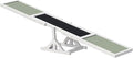 PawHut Wooden Dog Agility Seesaw for Training and Exercise, Platform Equipment Run Game Toy, Weather Resistant Pet Supplies, 71" L x 12" W x 12" H, White