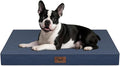 Outdoor Waterproof Dog Bed, Orthopedic Dog Bed for Medium Dogs 30x20 Inch, Egg Crate Foam Pet Bed with Washable Removable Oxford Cooling Cover, Navy